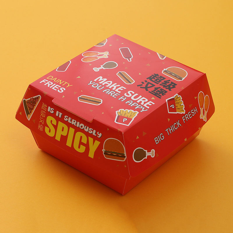 Custom Branded Hamburger Packaging Box - Holidaypac Factory