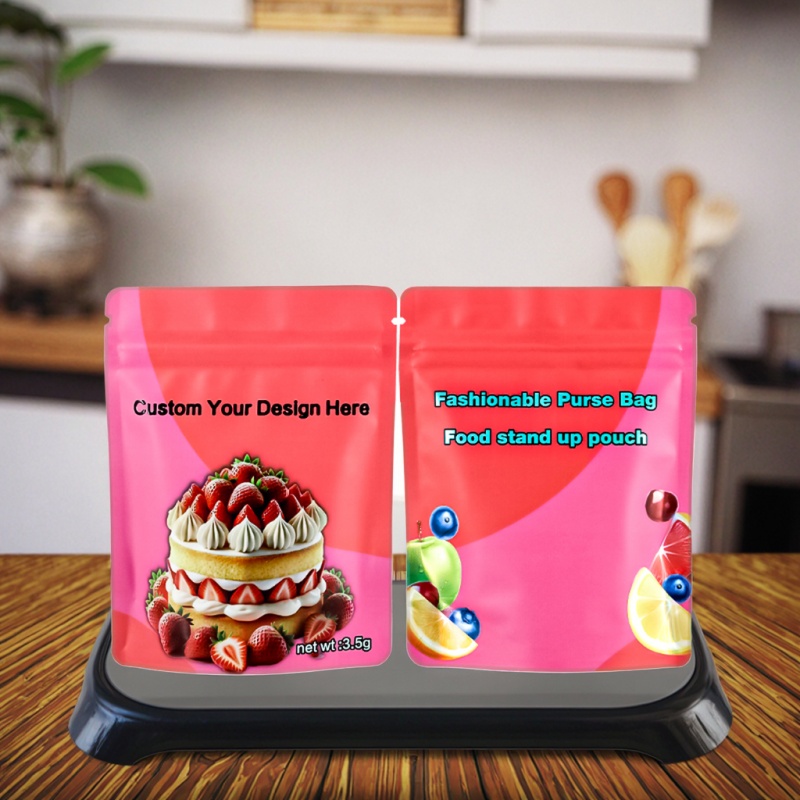 Custom Child-Resistant Exit Slide Plastic Astm Mylar Bags for Dispensary Packaging