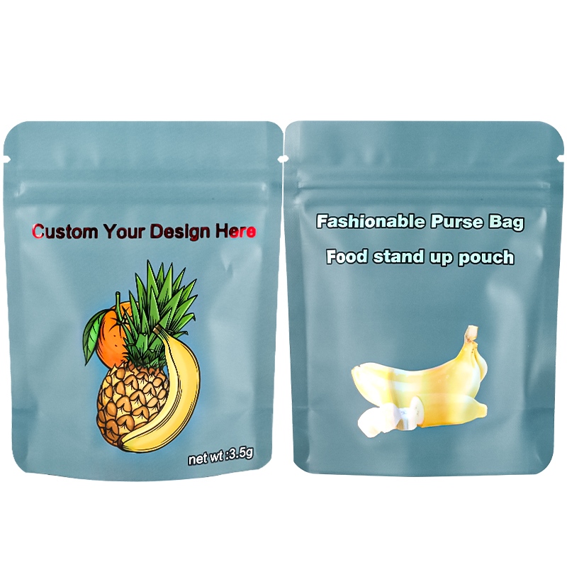 Custom Child-Resistant Exit Slide Plastic Astm Mylar Bags for Dispensary Packaging