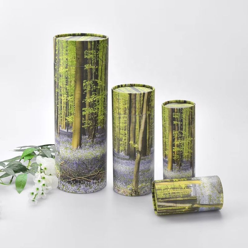 Custom Scatter Paper Tubes for Ashes Storage Eco-Friendly Pet Casket & Urns - Holidaypac