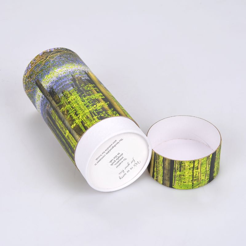 Custom Scatter Paper Tubes for Ashes Storage Eco-Friendly Pet Casket & Urns - Holidaypac
