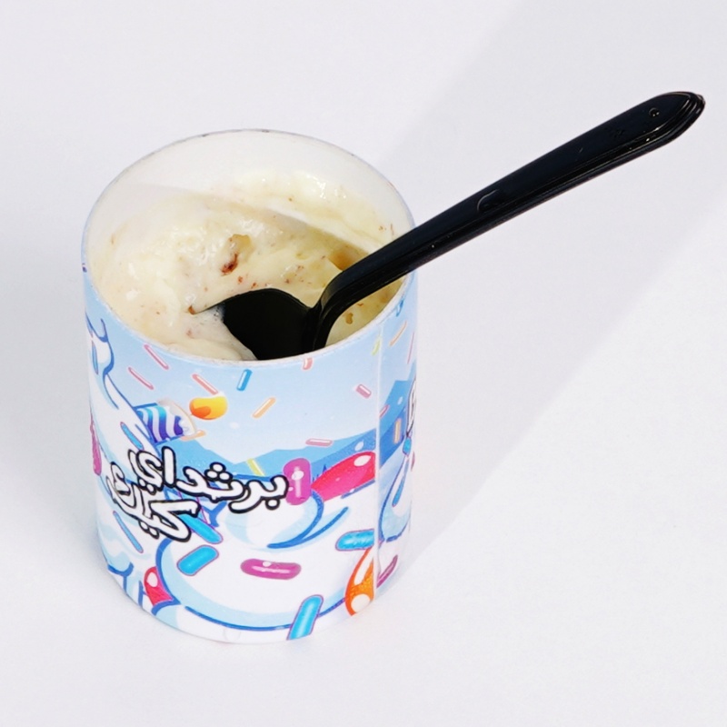 Custom Food Grade Ice Cream Paper Tube Packaging with Metal Lid - Holidaypac
