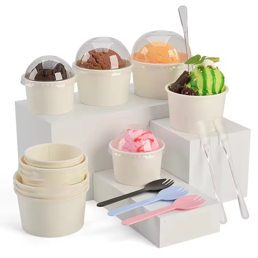 Custom Single Wall Recycled Materials Ice Cream Paper tube  Elegant Packaging - Holidaypac