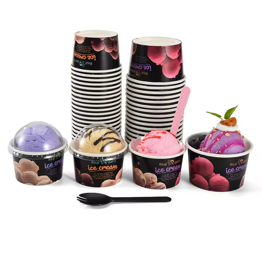 Custom Single Wall Recycled Materials Ice Cream Paper tube  Elegant Packaging - Holidaypac