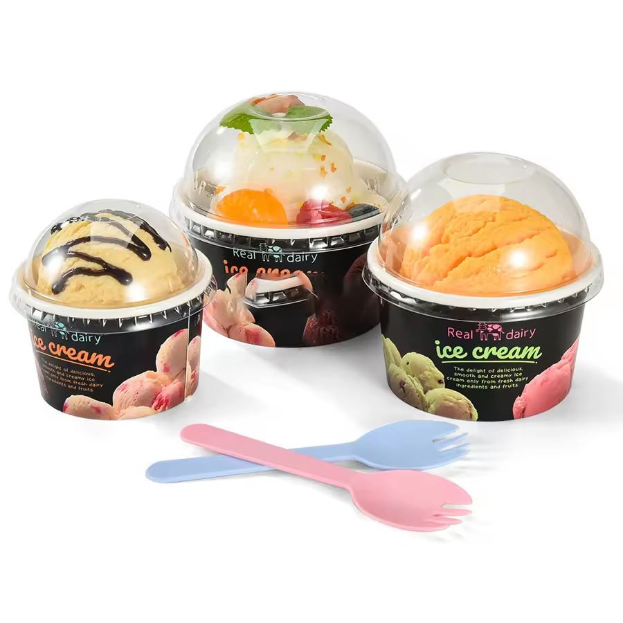 Custom Single Wall Recycled Materials Ice Cream Paper tube  Elegant Packaging - Holidaypac