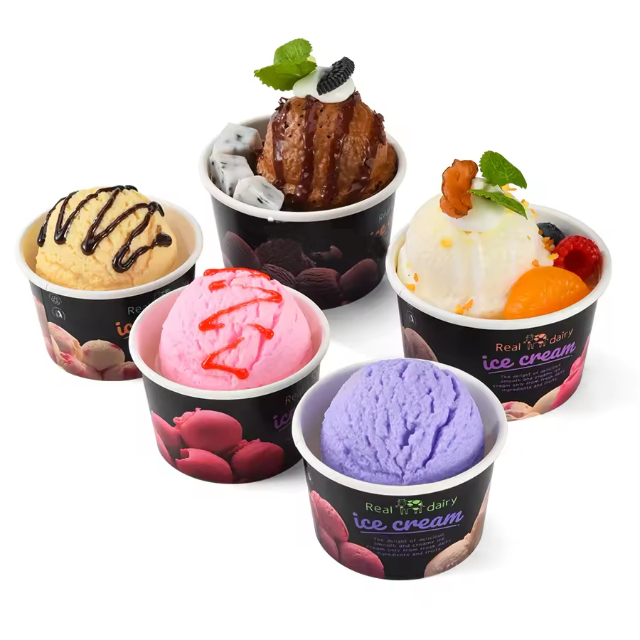 Custom Single Wall Recycled Materials Ice Cream Paper tube  Elegant Packaging - Holidaypac