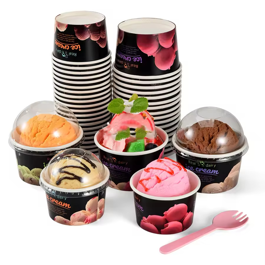 Custom Single Wall Recycled Materials Ice Cream Paper tube  Elegant Packaging - Holidaypac