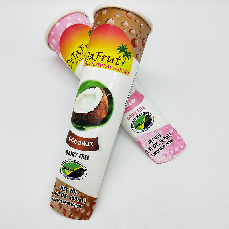 Custom Ice Cream Tubes with Lids Popsicle Tube for Cold Food Storage - Holidaypac
