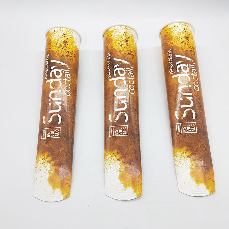 Custom Ice Cream Tubes with Lids Popsicle Tube for Cold Food Storage - Holidaypac