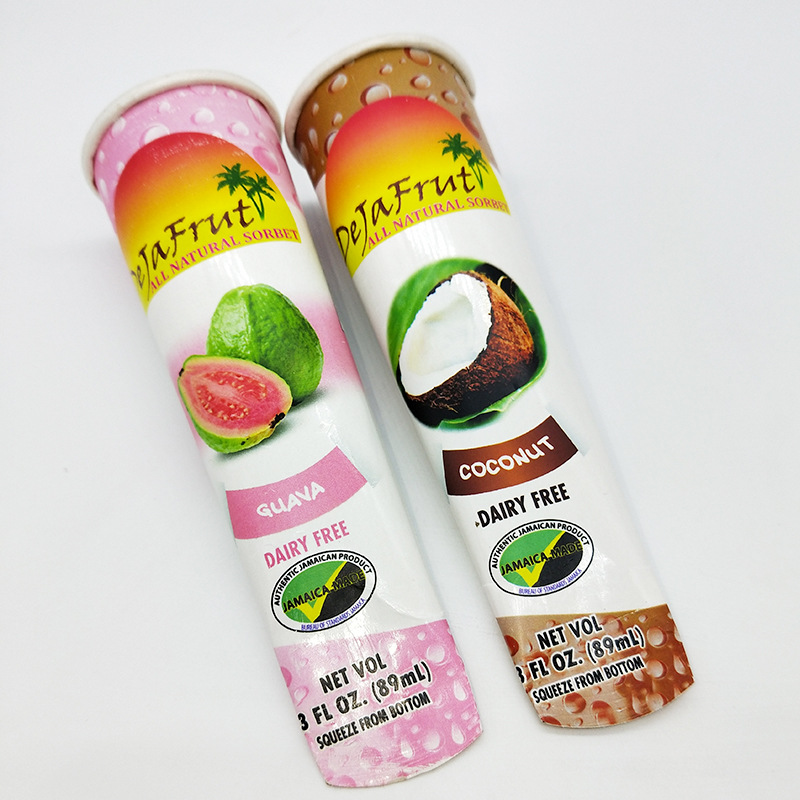 Custom Ice Cream Tubes with Lids Popsicle Tube for Cold Food Storage - Holidaypac