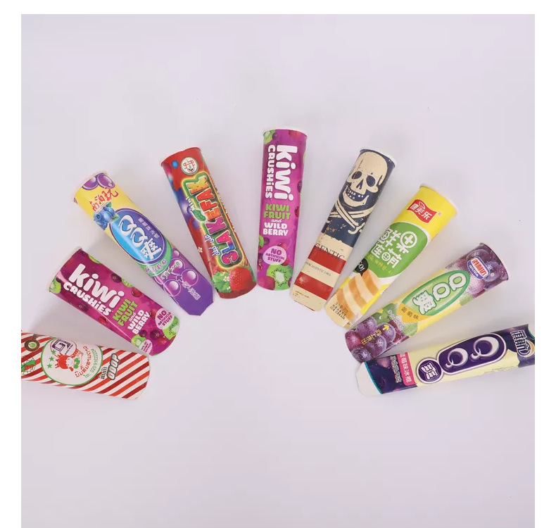 Custom Ice Cream Tubes with Lids Popsicle Tube for Cold Food Storage - Holidaypac