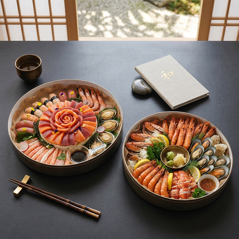 Custom Platter Packaging Paper Box for Seafood - Holidaypac
