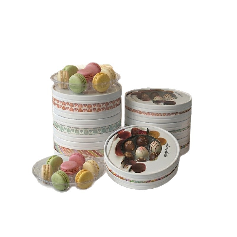 Custom Paperboard Macaron packaging Cake Box -Holidaypac