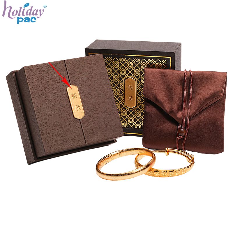 Custom Gold Stamping Laser Cut Jewelry Box for Bangle Manufacturer - Holidaypac