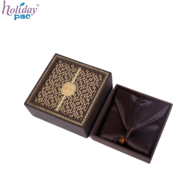 Custom Gold Stamping Laser Cut Jewelry Box for Bangle Manufacturer - Holidaypac