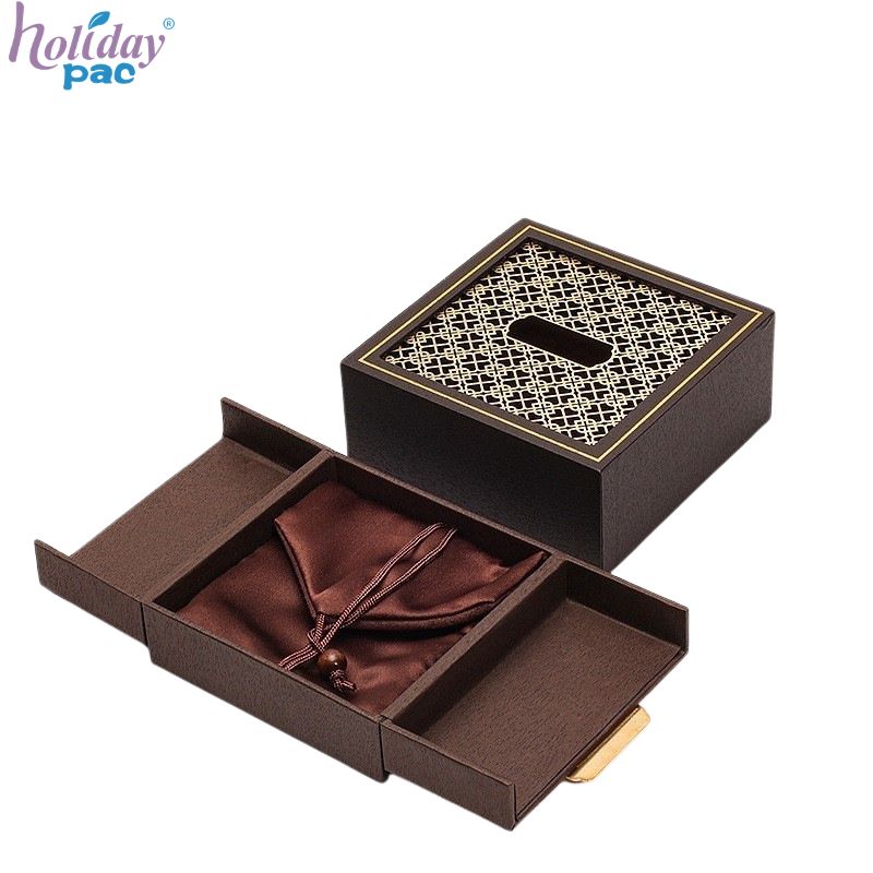 Custom Gold Stamping Laser Cut Jewelry Box for Bangle Manufacturer - Holidaypac