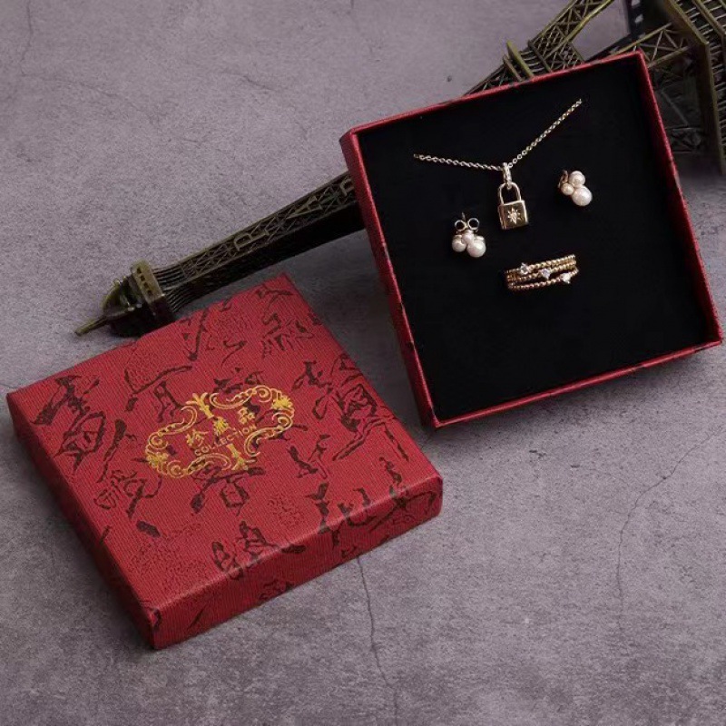 Custom Vintage Red Gift Box for Jewelry Set Factory - Holidaypac