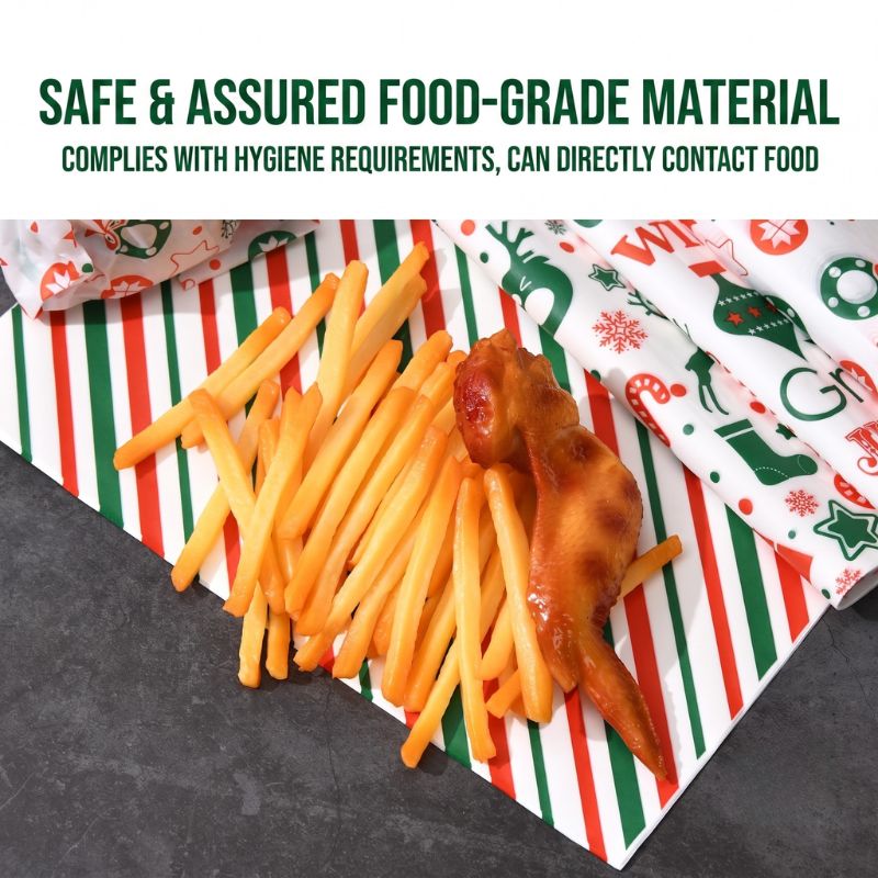 Wholesale Food-grade Christmas Wrapping Greaseproof Paper Factory - Holidaypac