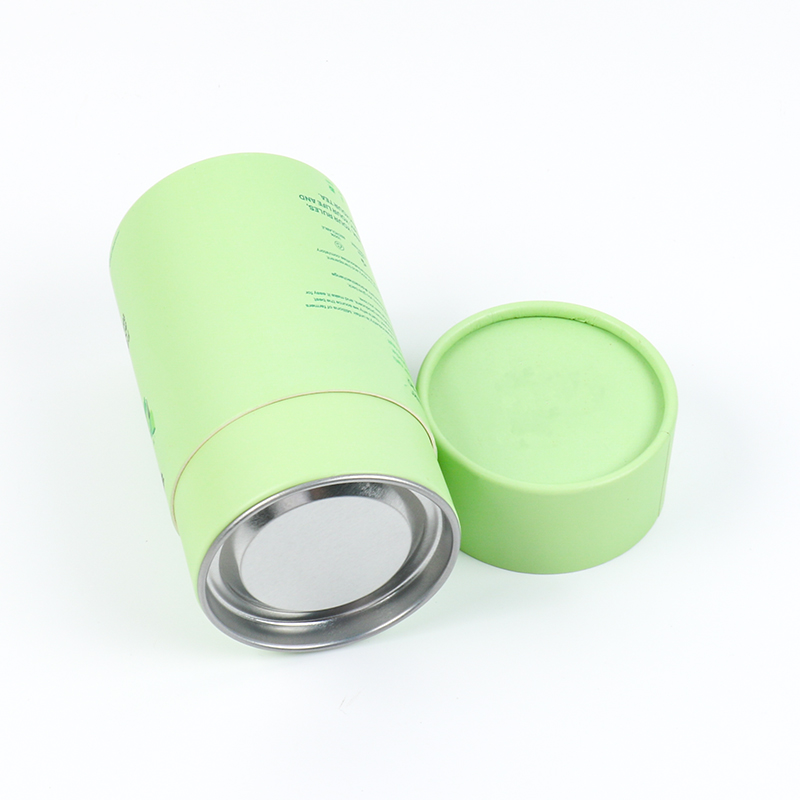 OEM Custom Round Paper Tube with Inner Tin Lid for Tea - Holidaypac