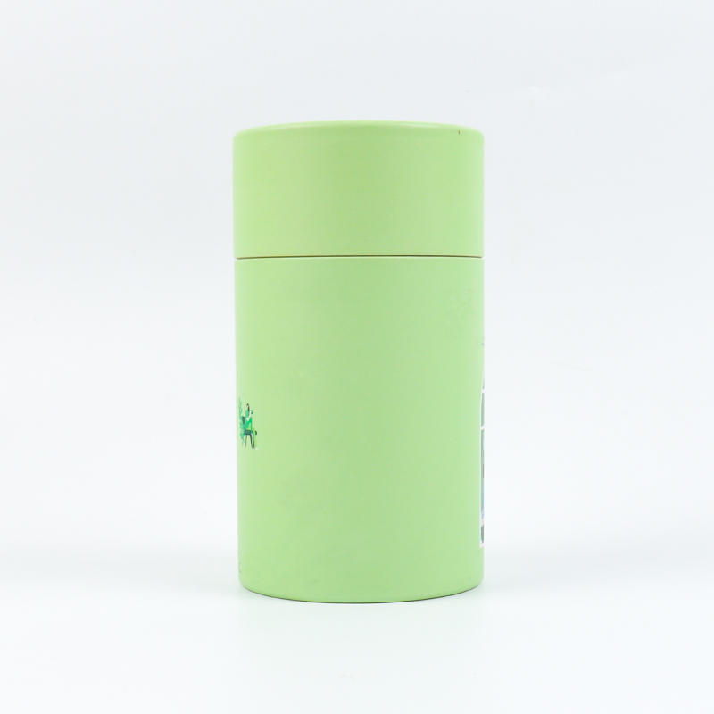 OEM Custom Round Paper Tube with Inner Tin Lid for Tea - Holidaypac