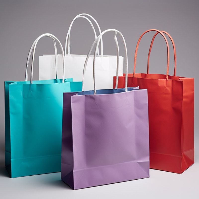 Custom Biodegradable Kraft Paper Food Takeaway Bags with Handles - Holidaypac