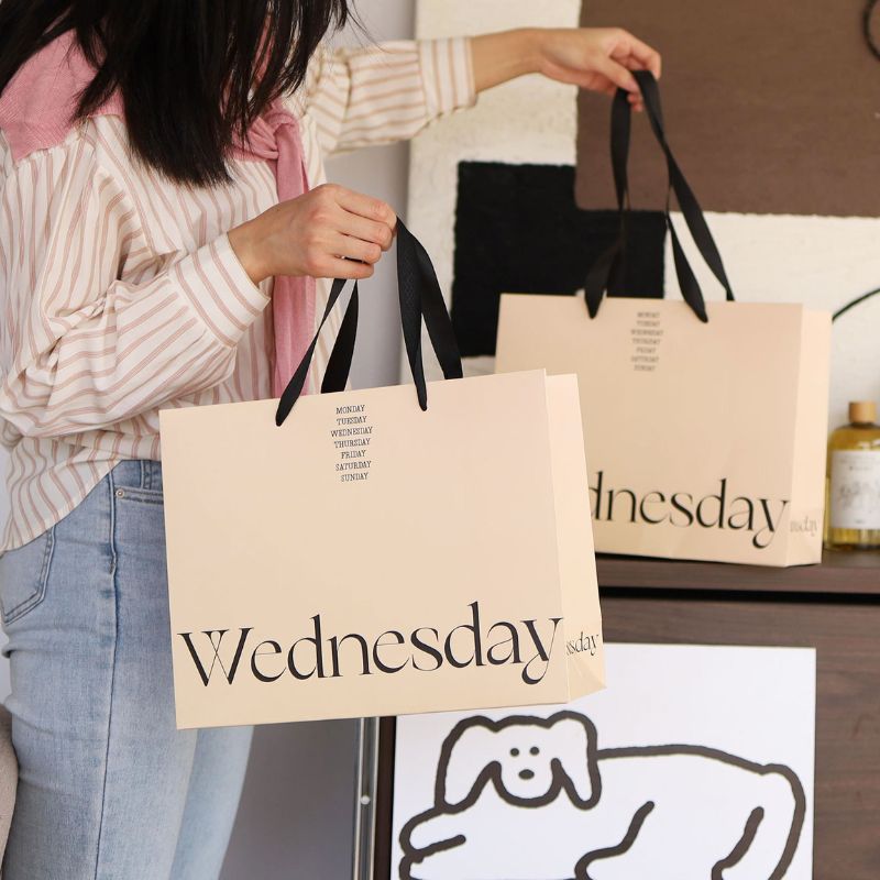 Custom Apparel Paper Shopping Bags - Holidaypac