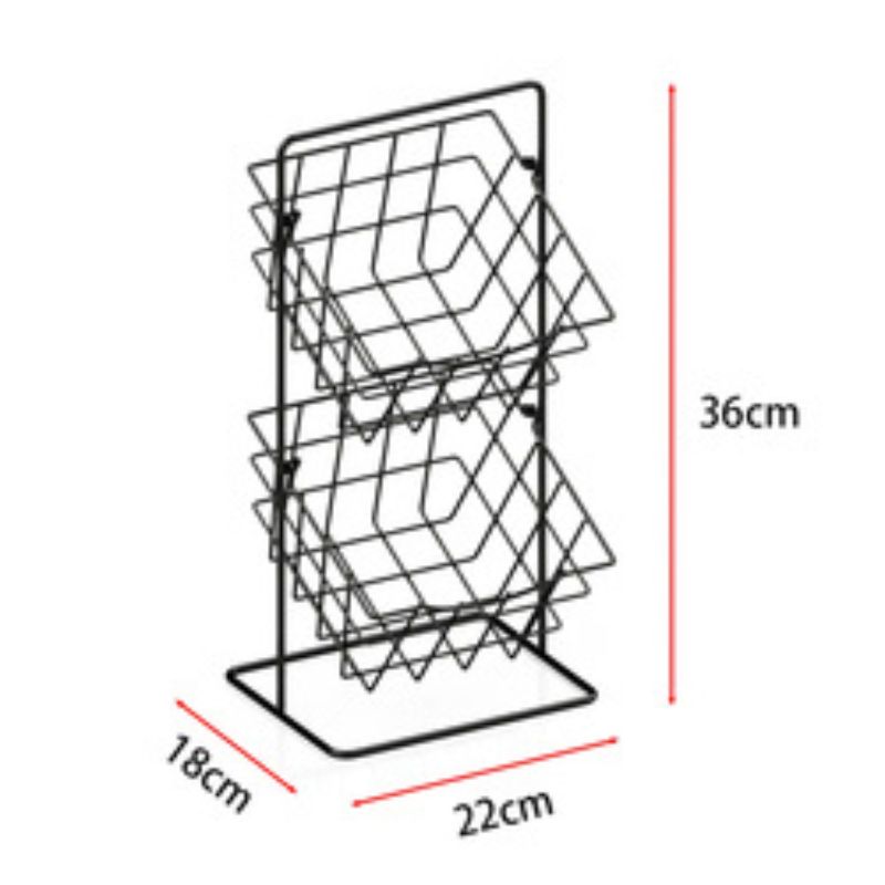 Wholesale 2-Tier Detachable Fruit & Vegetable Wire Basket for Kitchen Countertop Storage Factory - Holidaypac