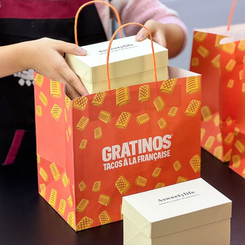 Custom Disposable Takeaway Kraft Paper Bags with Twisted Handle - Holidaypac
