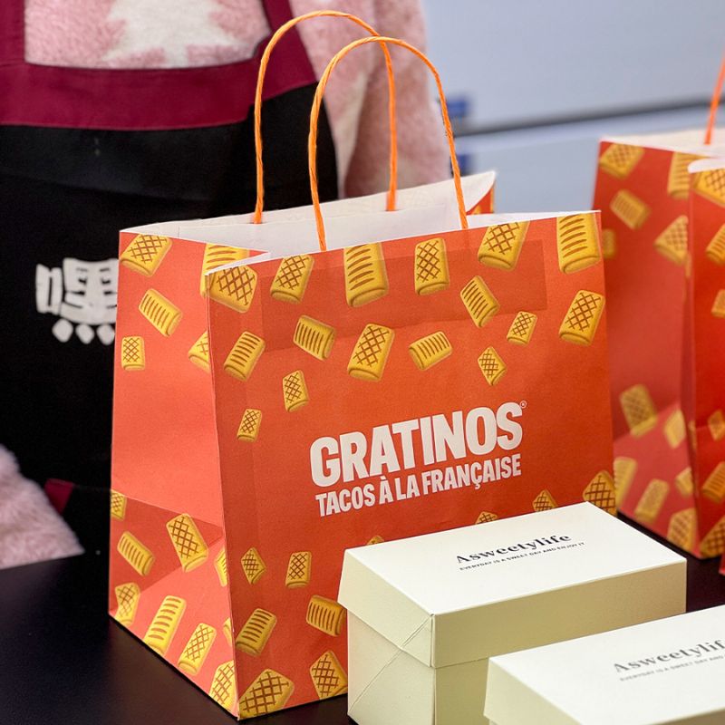 Custom Disposable Takeaway Kraft Paper Bags with Twisted Handle - Holidaypac