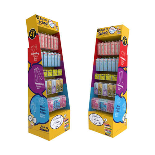 Custom Cardboard Pen Floor Display Stand for Retail - Holidaypac