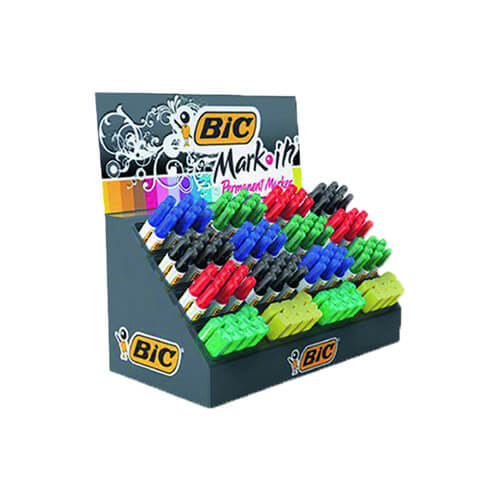 Holidaypac branded cardboard pen display for colorful writing instruments