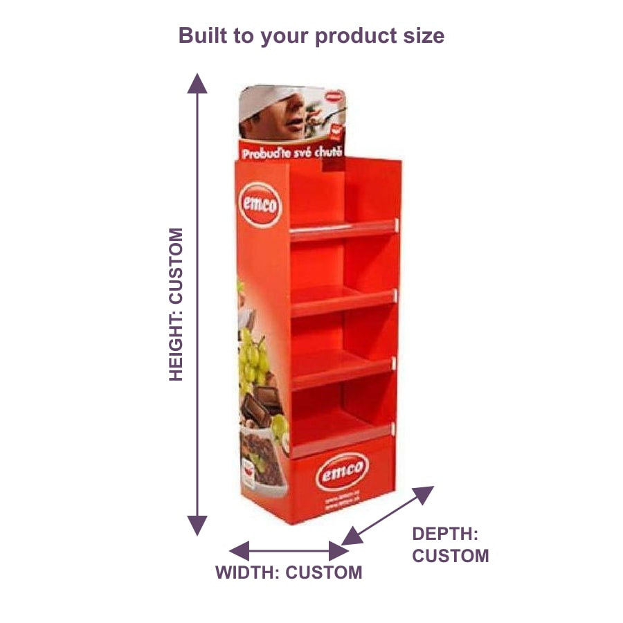 Cardboard Retail Display Stands for Promotions - Holidaypac