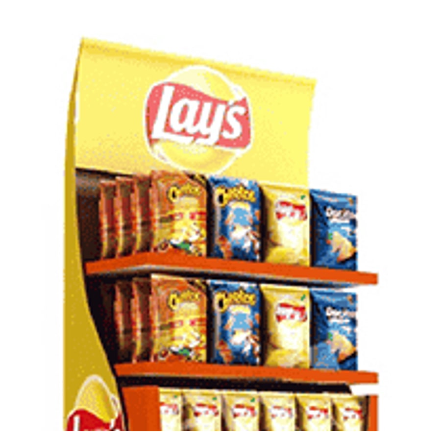 Cardboard Snack and Candy Display Rack for Supermarkets - Holidaypac