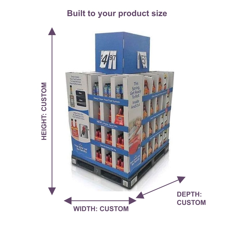 Pallet Sleeve Base Display for Promotions - Holidaypac