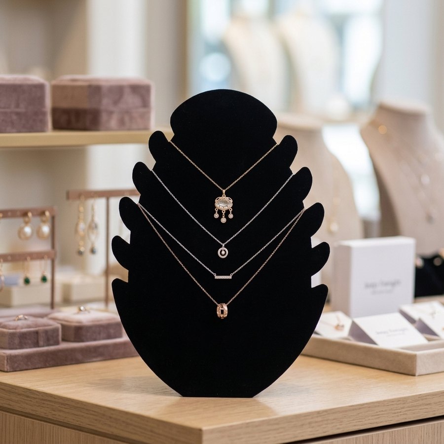 Swan-Shaped Cardboard Necklace Display Stand - Holidaypac