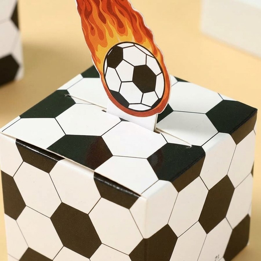 Soccer-Themed Cardboard Display Box for Supermarkets - Holidaypac