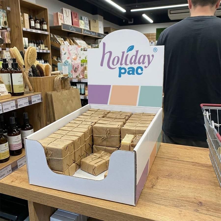 Custom Counter Display Boxes for Organic Skincare - Holidaypac