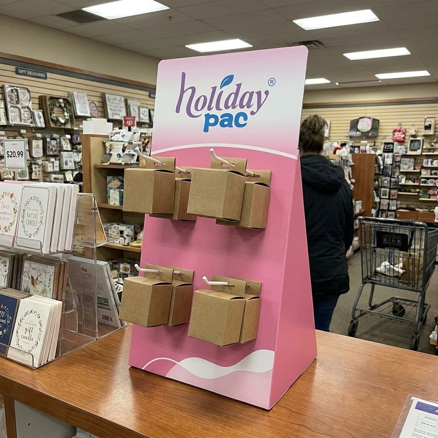 Countertop Cardboard Display with Hooks - Holidaypac