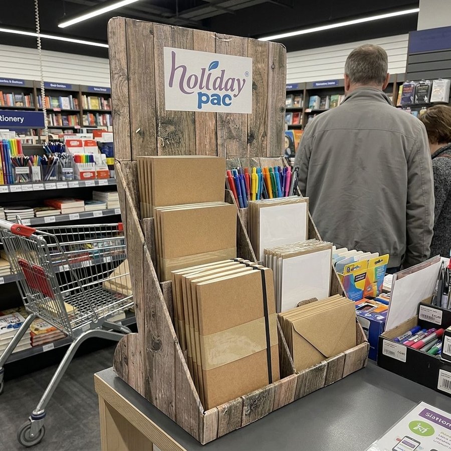 Multi-Layer Cardboard Greeting Card Display Stand - Holidaypac