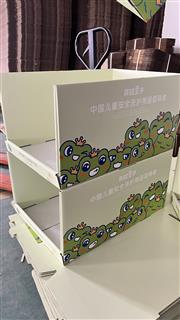 Printed panels in production - HolidayPac custom cardboard PDQ display box