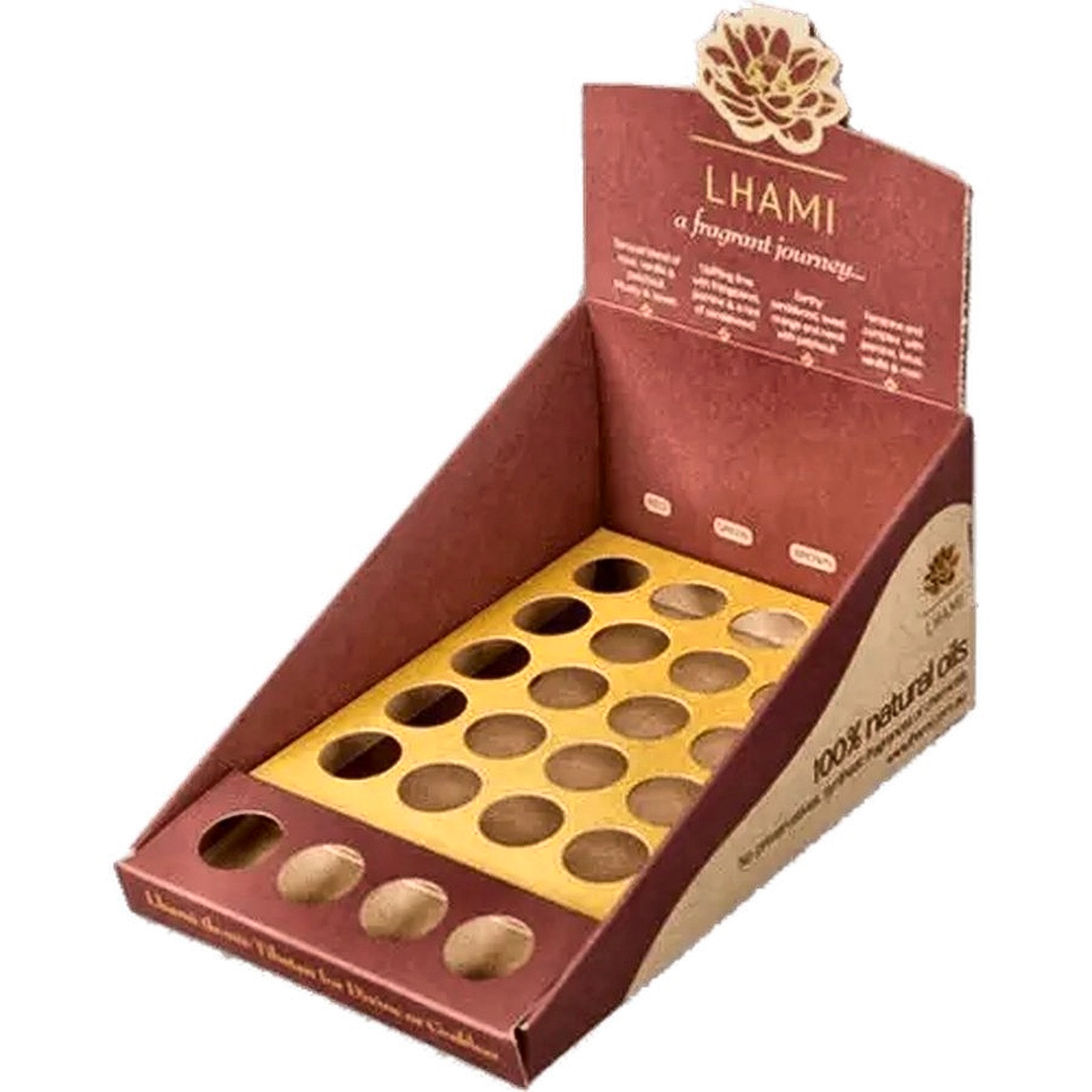 Custom Cardboard Lipstick Counter Display for Retail Cosmetics