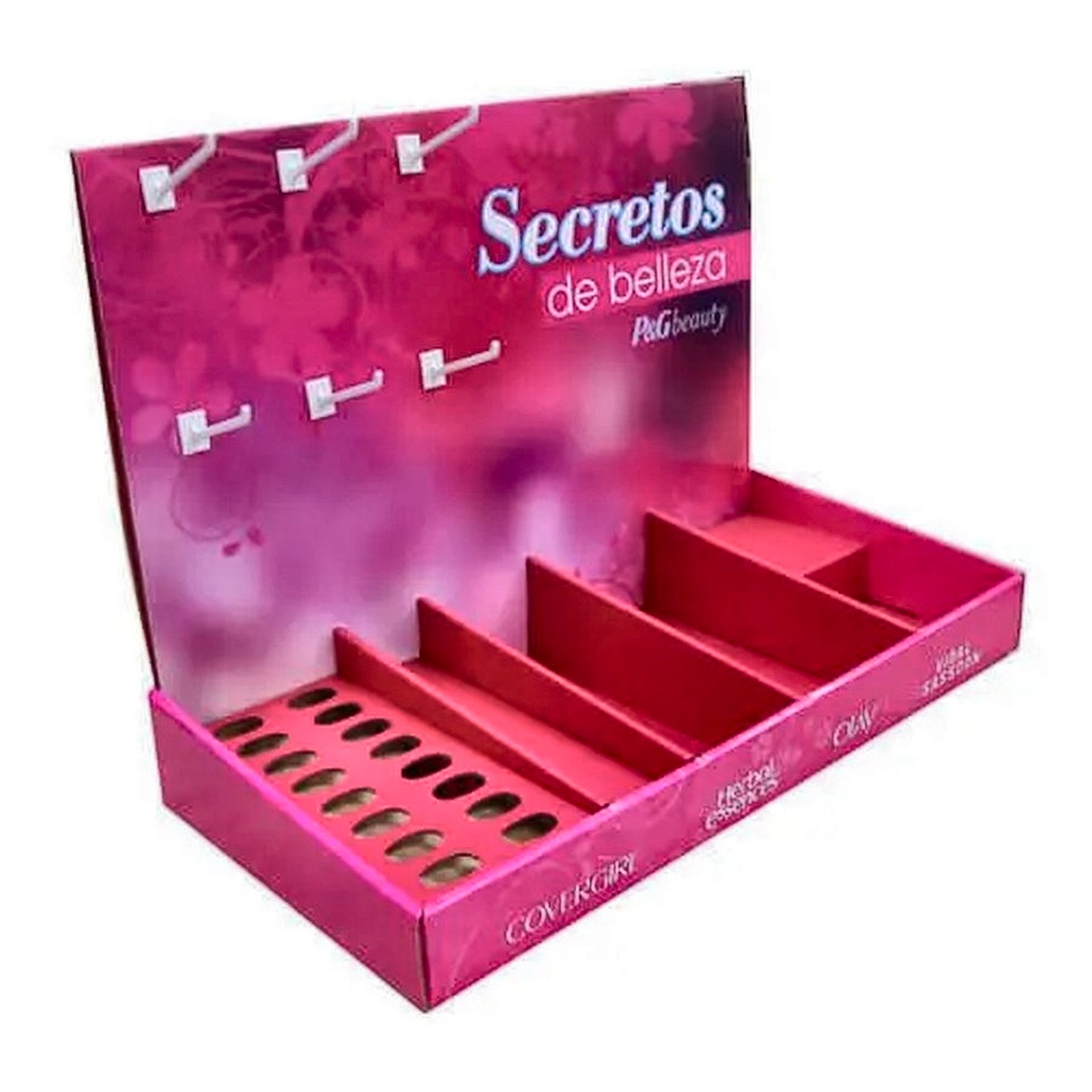 Holidaypac Custom Cardboard Lipstick Counter Display for Retail Cosmetics
