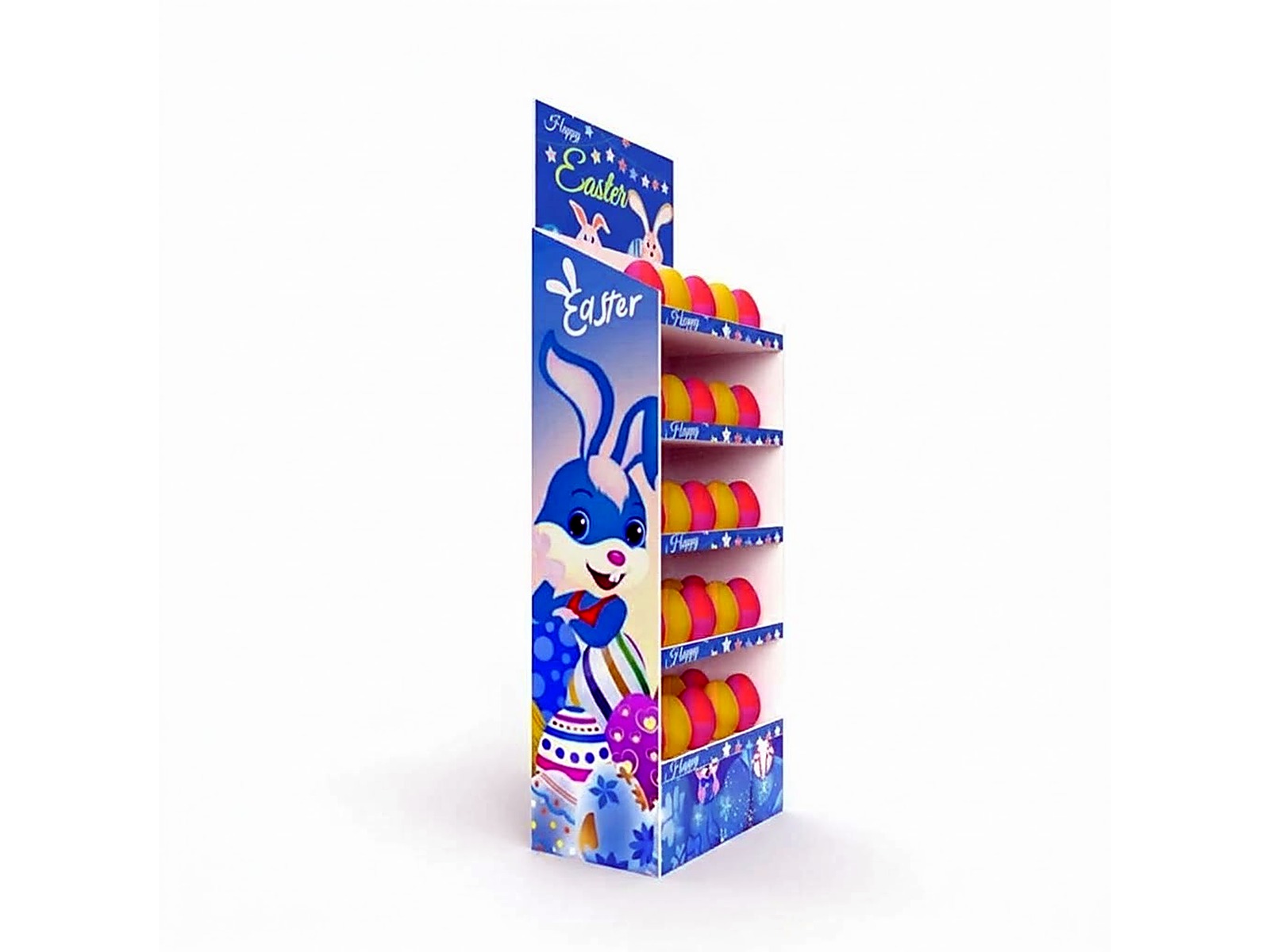 Holidaypac Corrugated Cardboard Floor Egg Display for Easter Retail