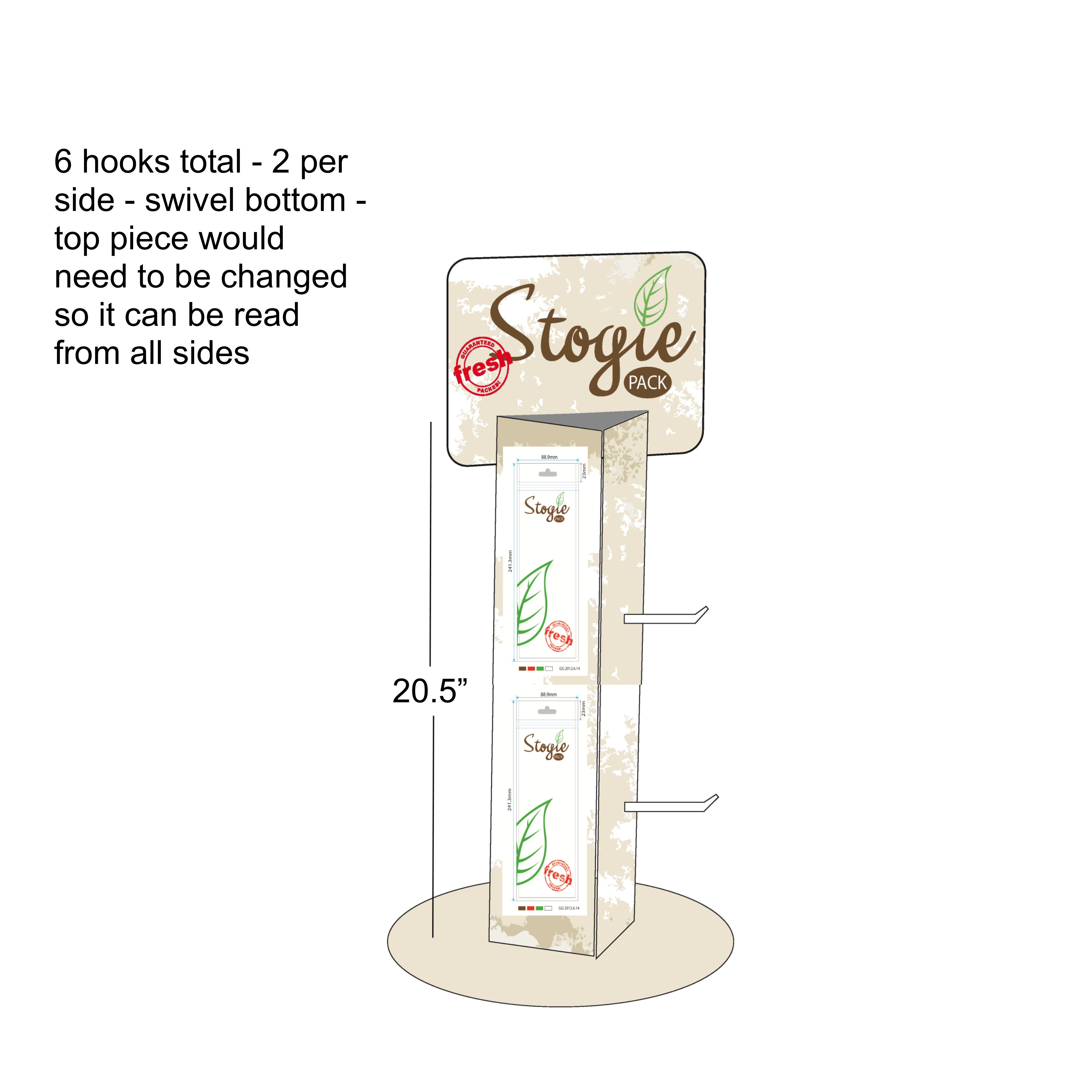 Rotating Hook Display Stand: A Six-Hook Design Case Study