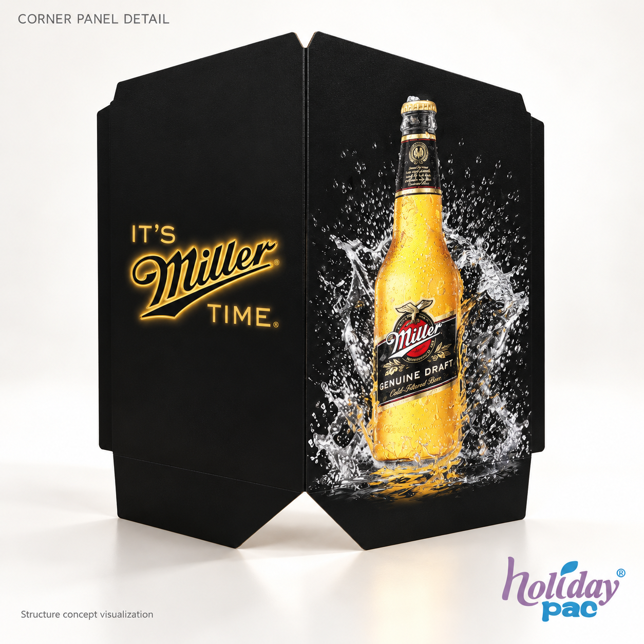 Custom Pallet Skirt Panels for Beverage Case Displays - Holidaypac