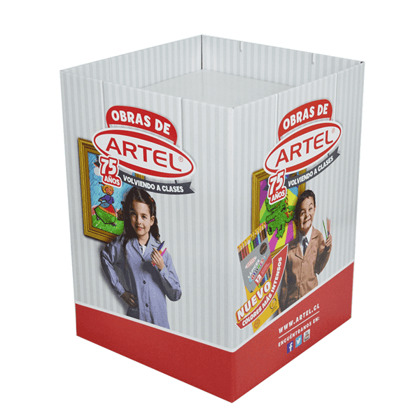High Quality Custom Logo Cardboard Dump Bins For Pigment - Holidaypac