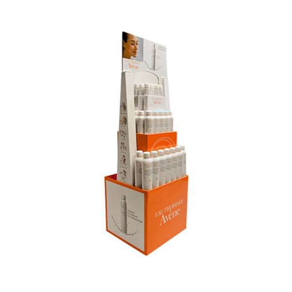 Innovative Corrugated Floor Standing Cosmetics Display Cardboard Lipsticks Stands for Retail