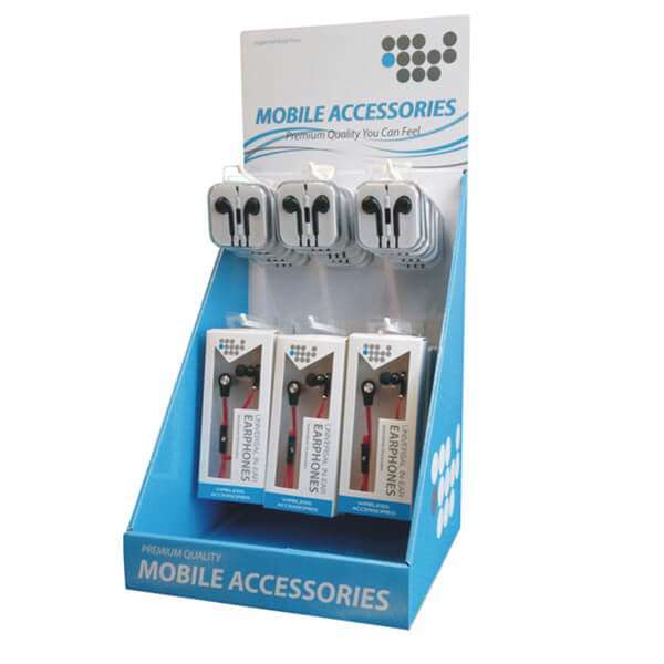 Attractive Cardboard Pdq Plastic Pegs Corrugated Shelf Bin With Hook Peg Board Counter Displays