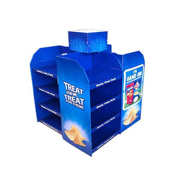 Factory Custom Pop Sale Snacks Cardboard Pallet Display for Supermarket