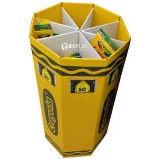 Durable Retail Dump Bins Cardboard For Stationery